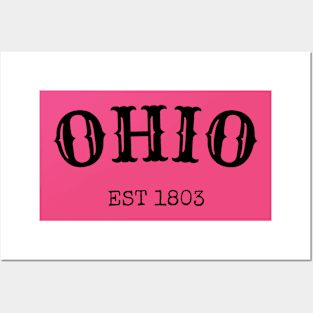 Ohio Est 1803 Posters and Art